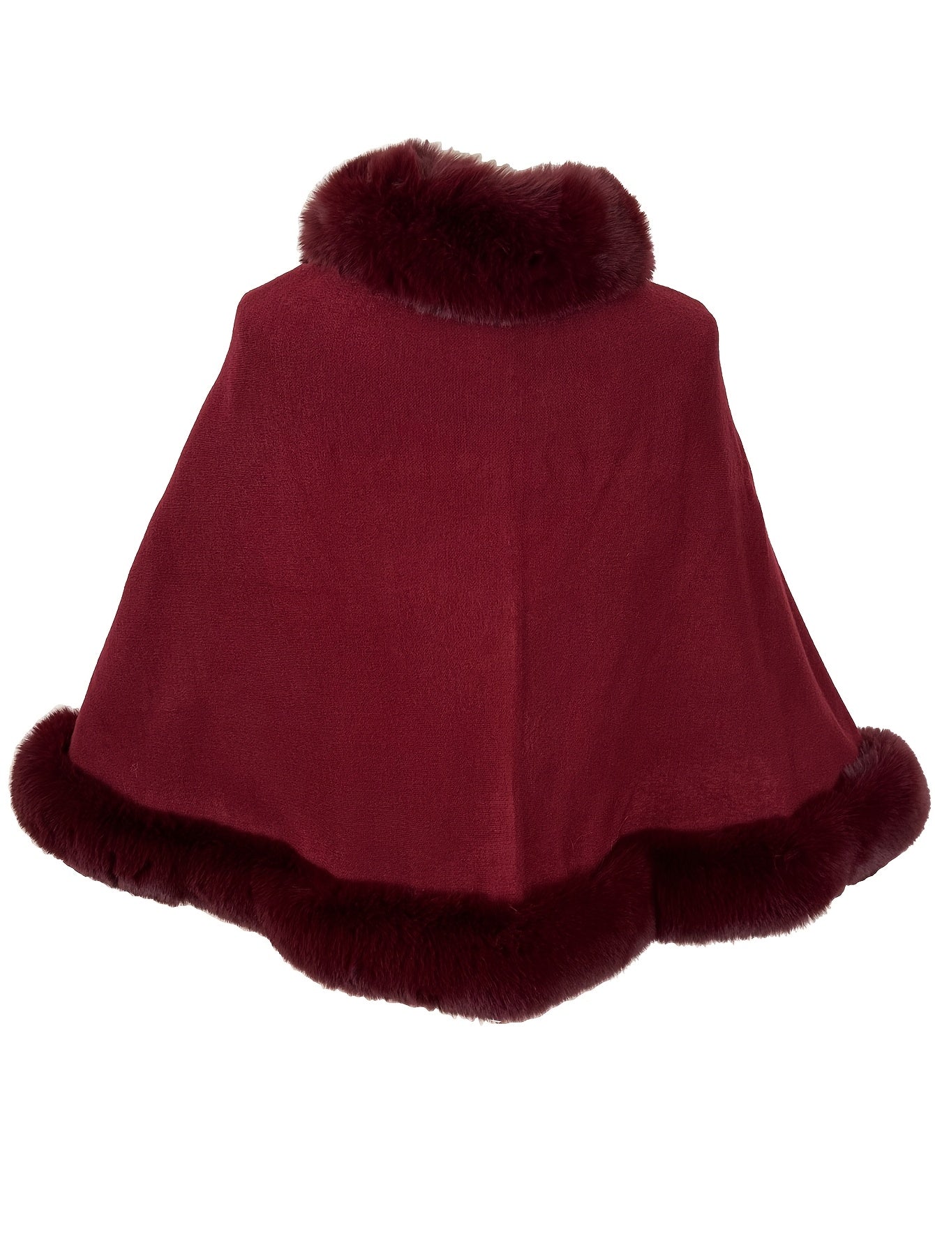 Cape élégante femme – Fausse fourrure chic & sans manches