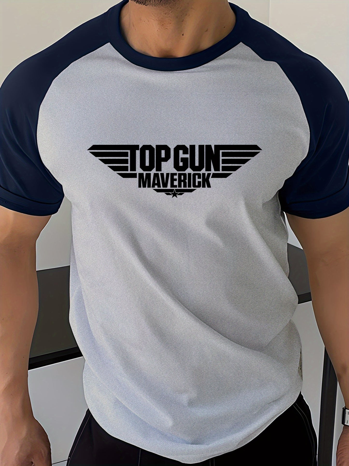 T-shirt Homme MAVERICK – Graphique, Col Rond, Été Décontracté