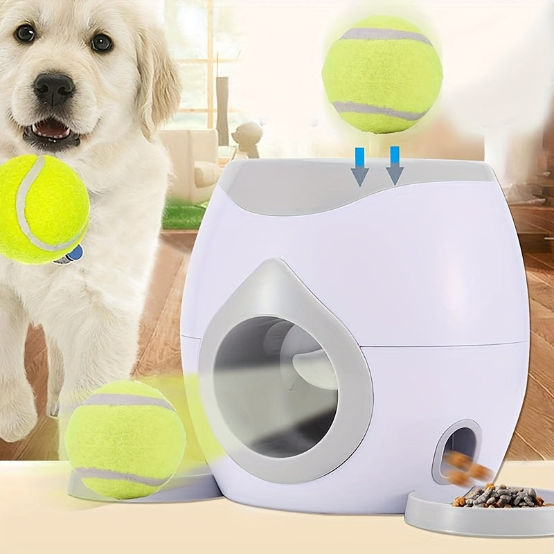 Lanceur de balle interactif & distributeur de friandises pour chiens