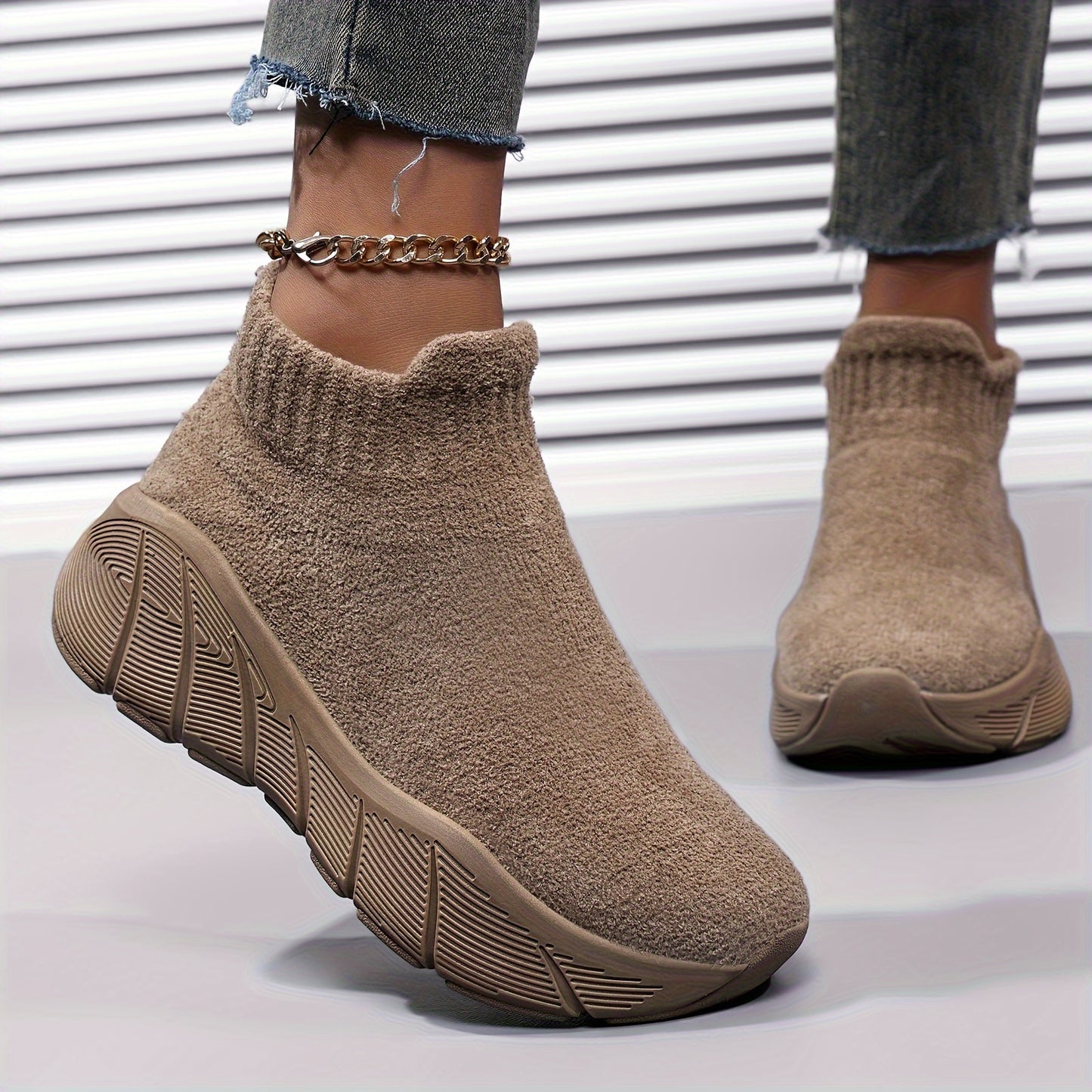 Baskets femme chaudes doublées polaire – Légères & confortables