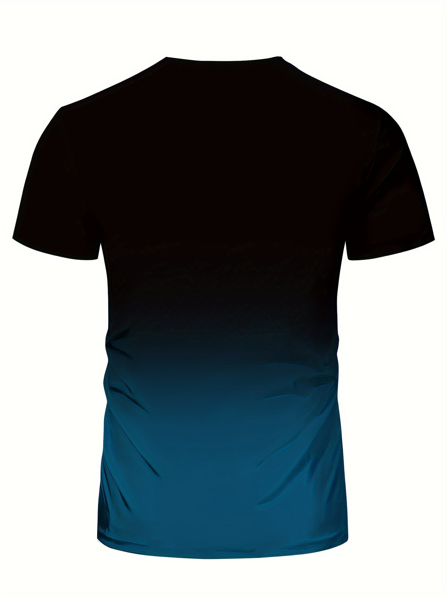 T-shirt Homme Dégradé Sport – Col Rond, Été Printemps