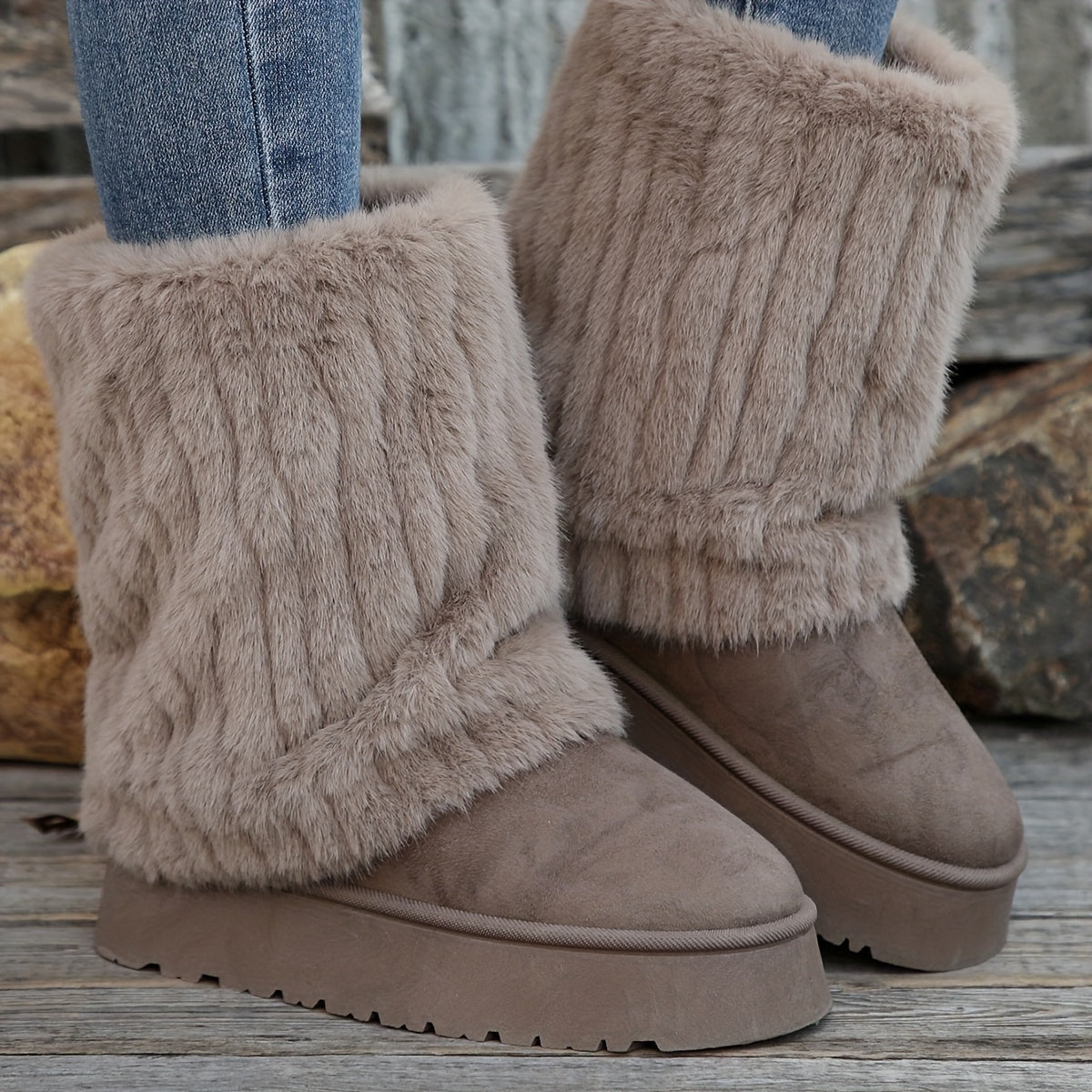 Bottes hiver femme grande taille – Chaudes, confortables & antidérapantes