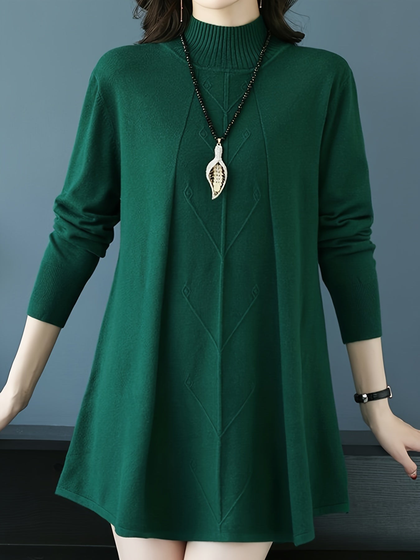 Pull col montant femme 🧶 – Maille chic hiver automne GTIJARA