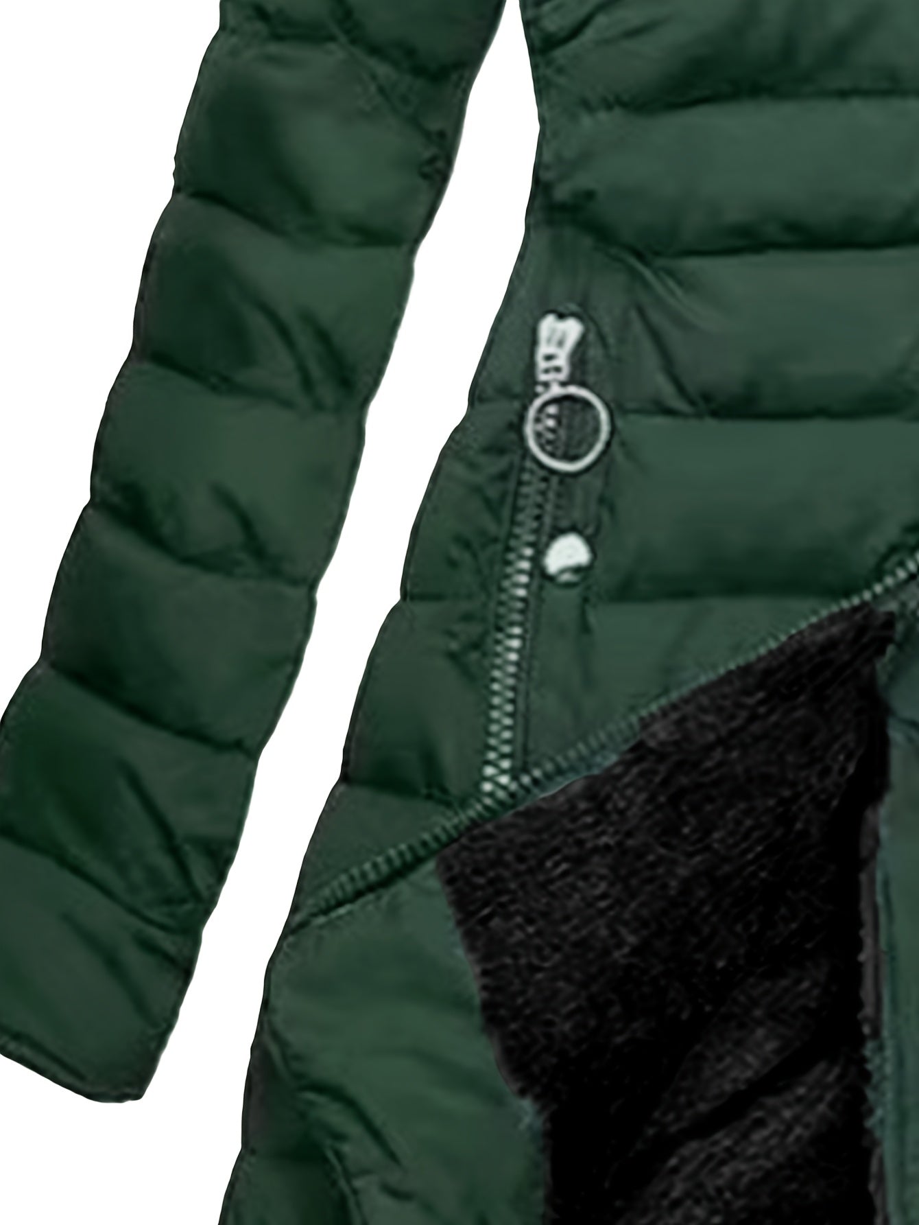 Veste chaude femme élégante – capuche & fermeture éclair slim fit