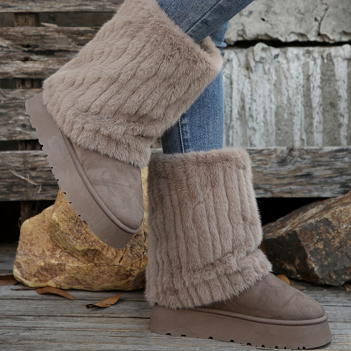 Bottes hiver femme grande taille – Chaudes, confortables & antidérapantes