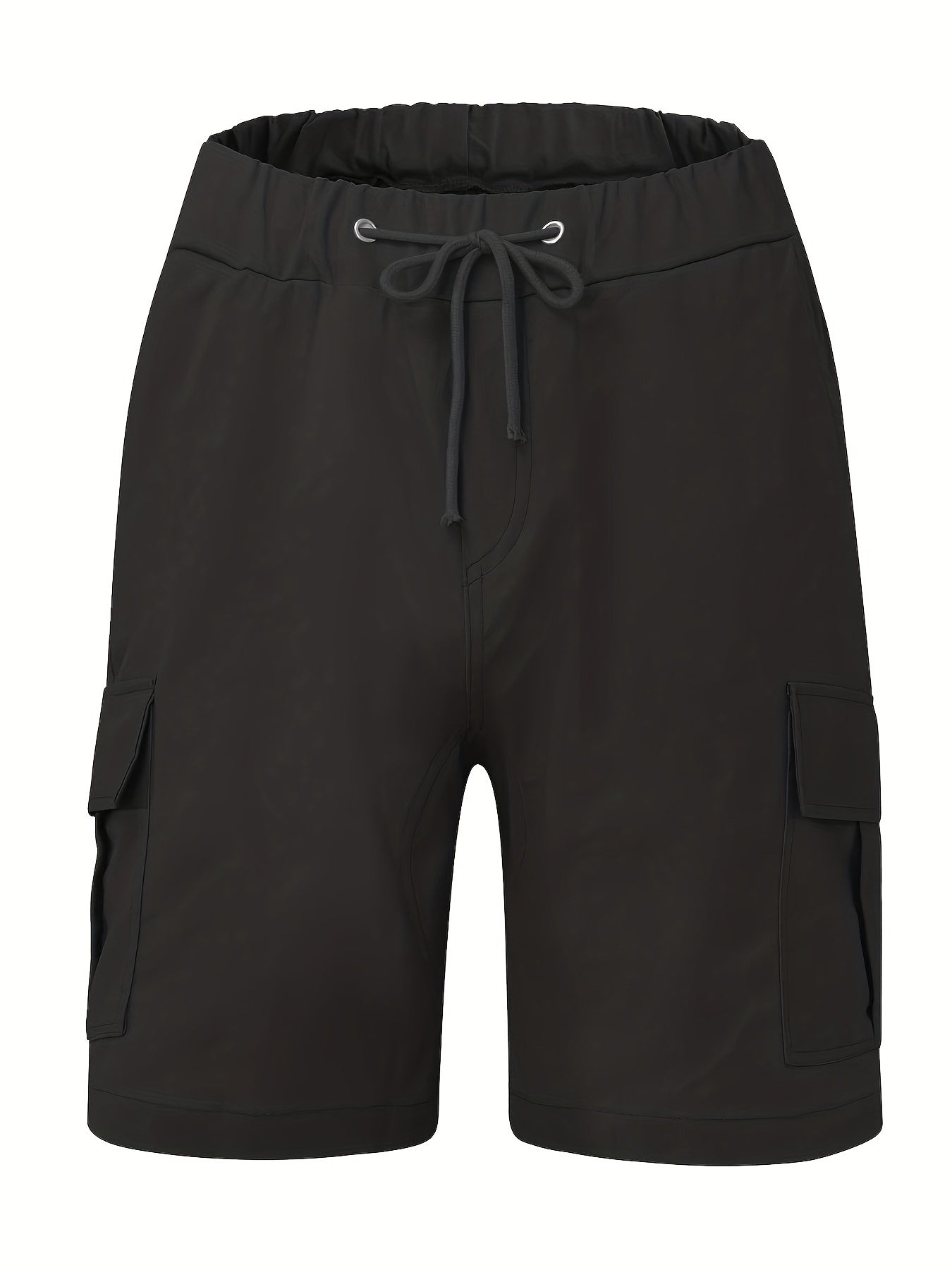 Pantacourt Cargo Homme – Ample, Cordon, Poches à Rabat, Été