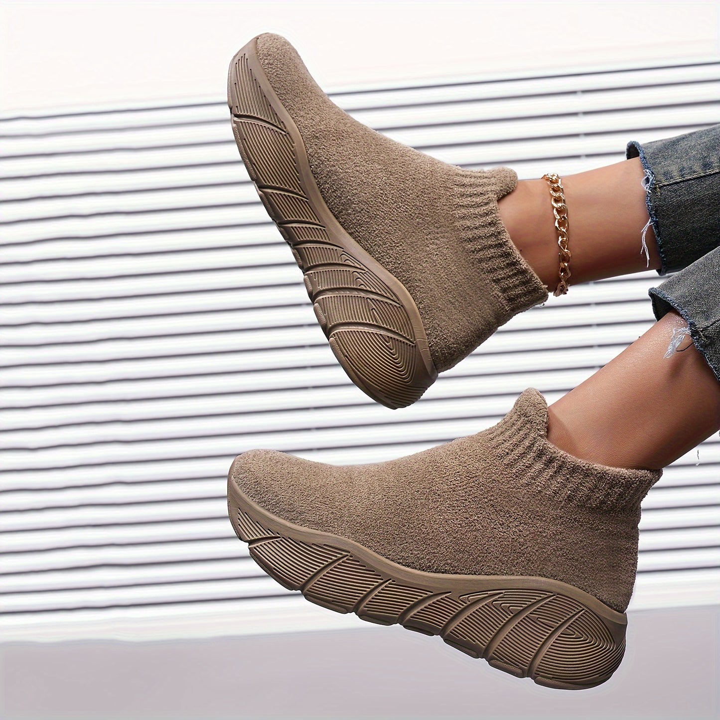 Baskets femme chaudes doublées polaire – Légères & confortables