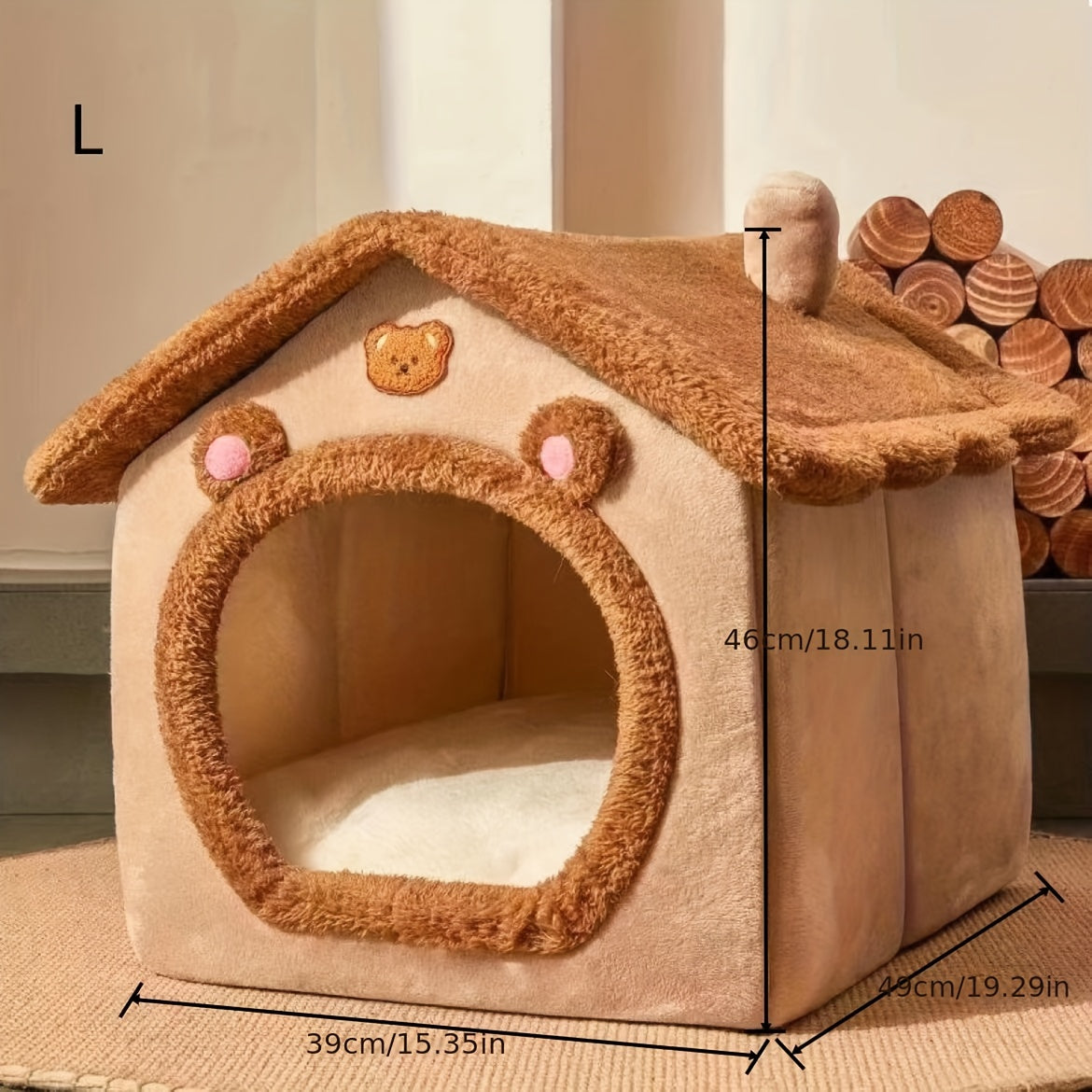 Maison lit pour chat – Douce, chaude & lavable, idéale hiver