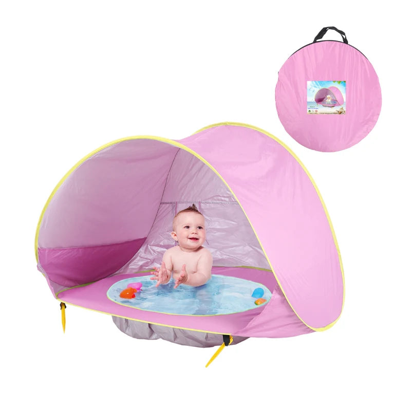 Tente de plage bébé Pop-Up – Imperméable & Anti-UV avec bassin