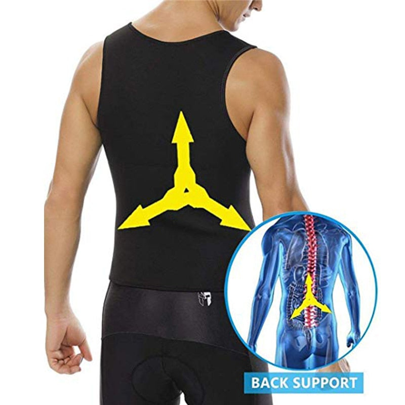 Gilet sauna amincissant homme – Néoprène, perte de poids
