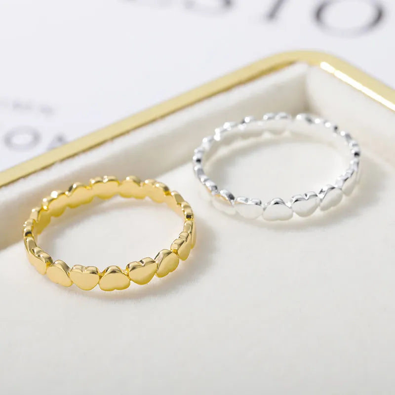Bague cœur femme acier inoxydable, fiançailles ou mariage