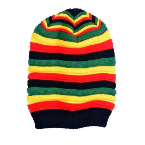 Bonnet Rasta multicolore unisexe, chaud, style Bob Marley