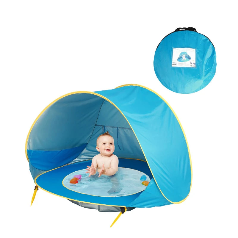 Tente de plage bébé Pop-Up – Imperméable & Anti-UV avec bassin