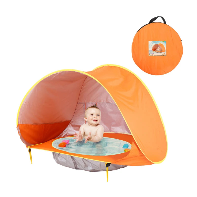 Tente de plage bébé Pop-Up – Imperméable & Anti-UV avec bassin