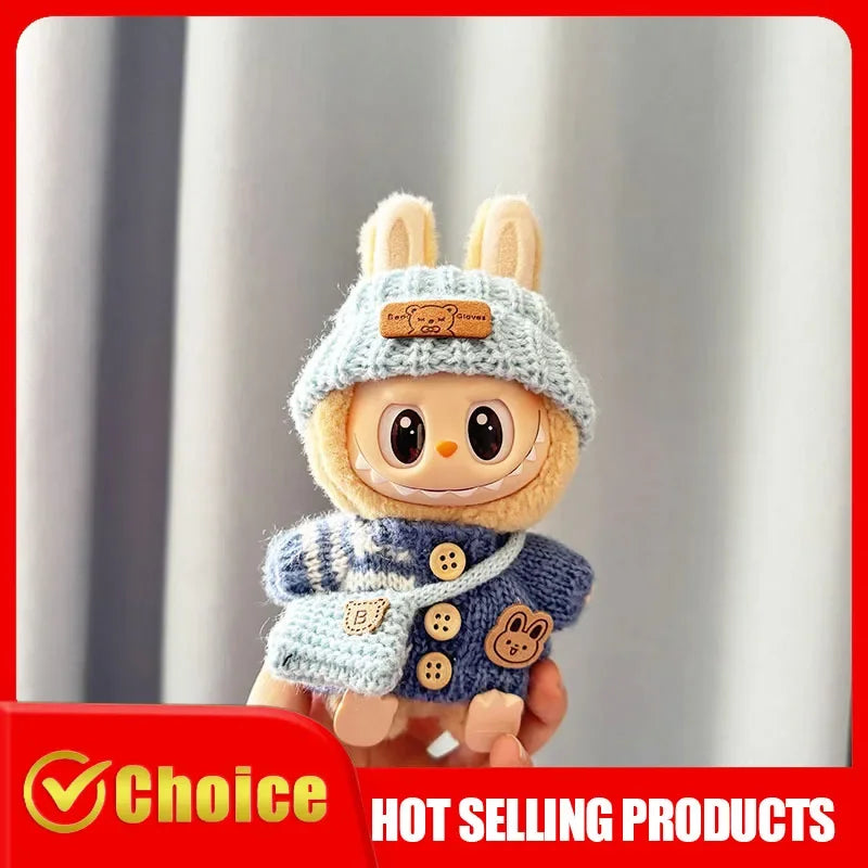 Vêtements Labubu Party – Tenue lapin de Pâques pour poupée 17 cm