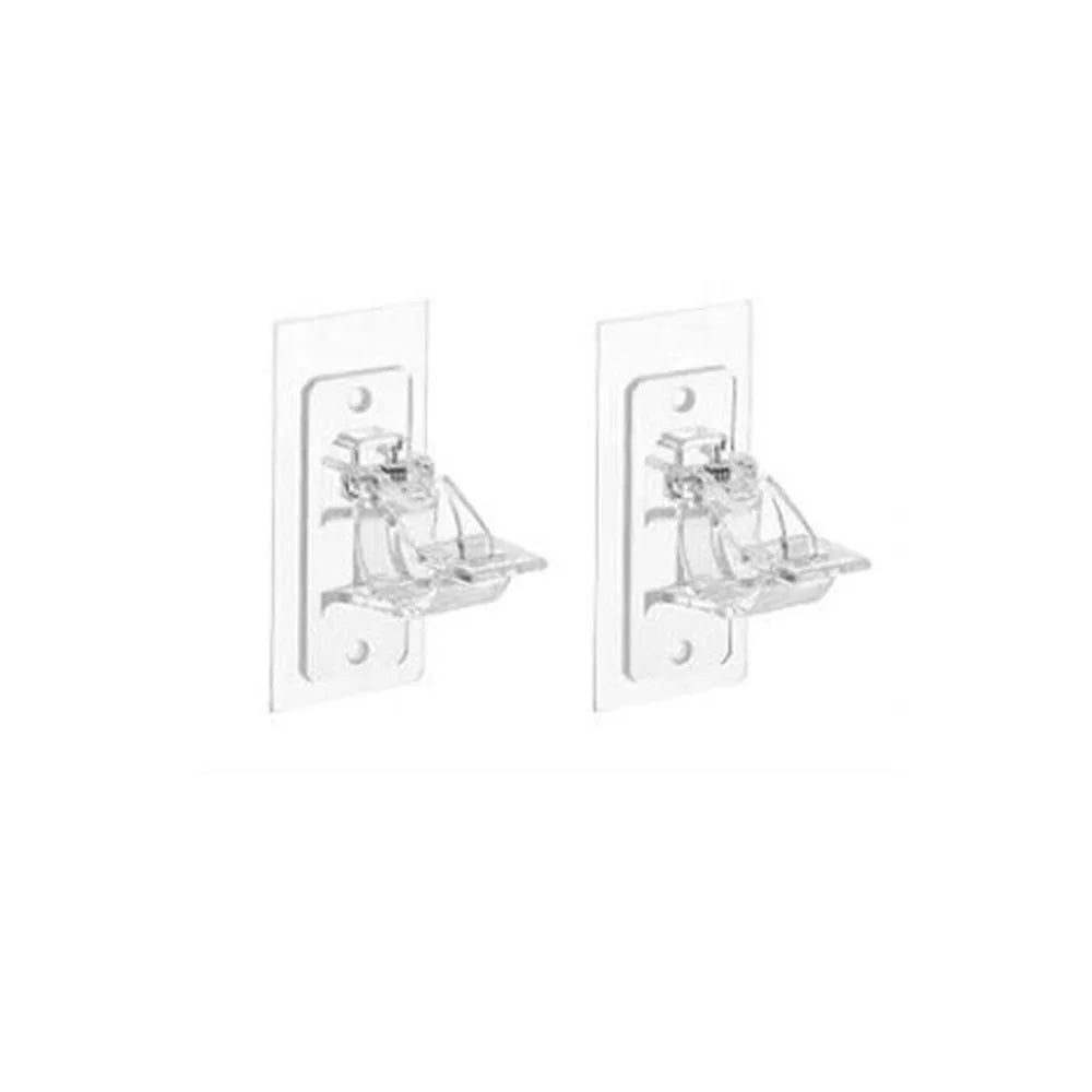 Support tringle rideau avec ou sans perçage adhésif – lot de 2
