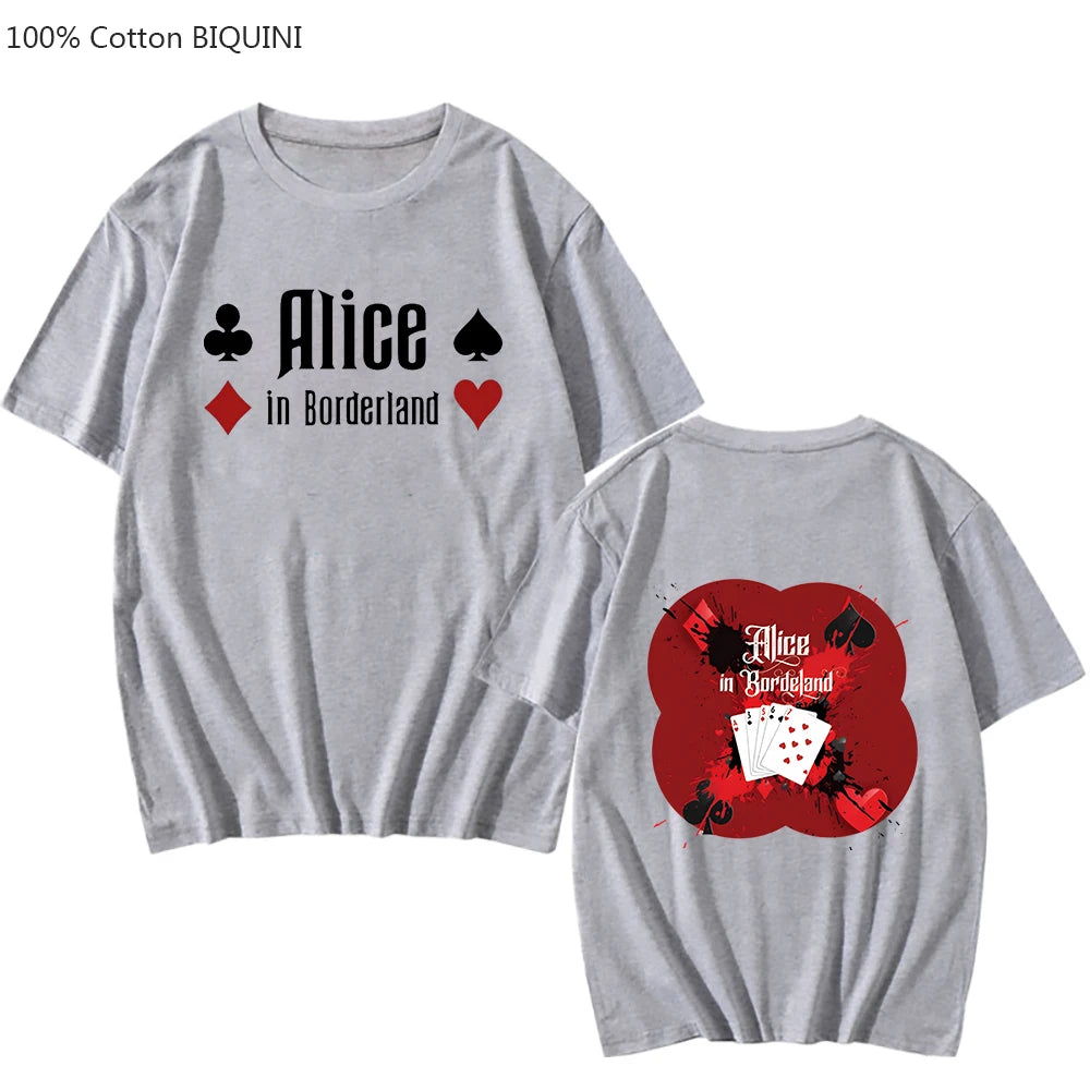 T-shirt Alice in Borderland Unisexe 100% coton | Style Harajuku