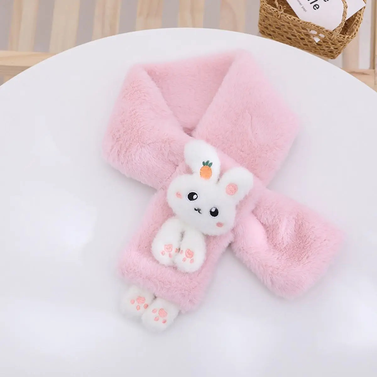 Écharpe enfant hiver lapin 🐰 – douce, chaude & mignonne