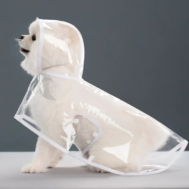 👉 Imperméable transparent pour chien – Poncho de pluie toutes tailles