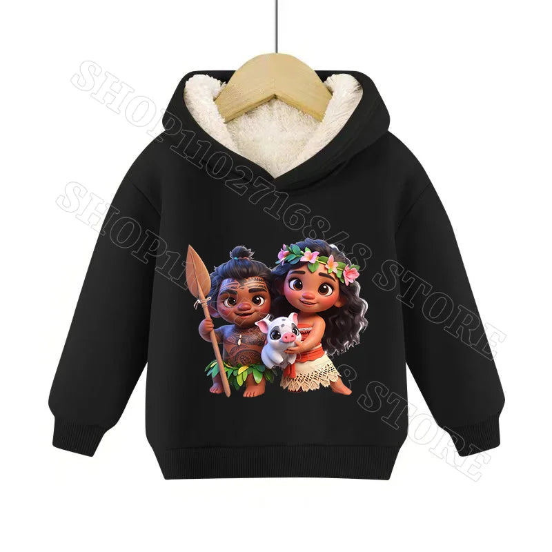 Sweat Moana 2 Enfant à Capuche en Cachemire – Garçon & Fille