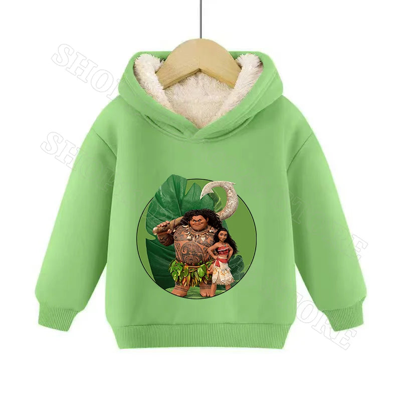 Sweat Moana 2 Enfant à Capuche en Cachemire – Garçon & Fille