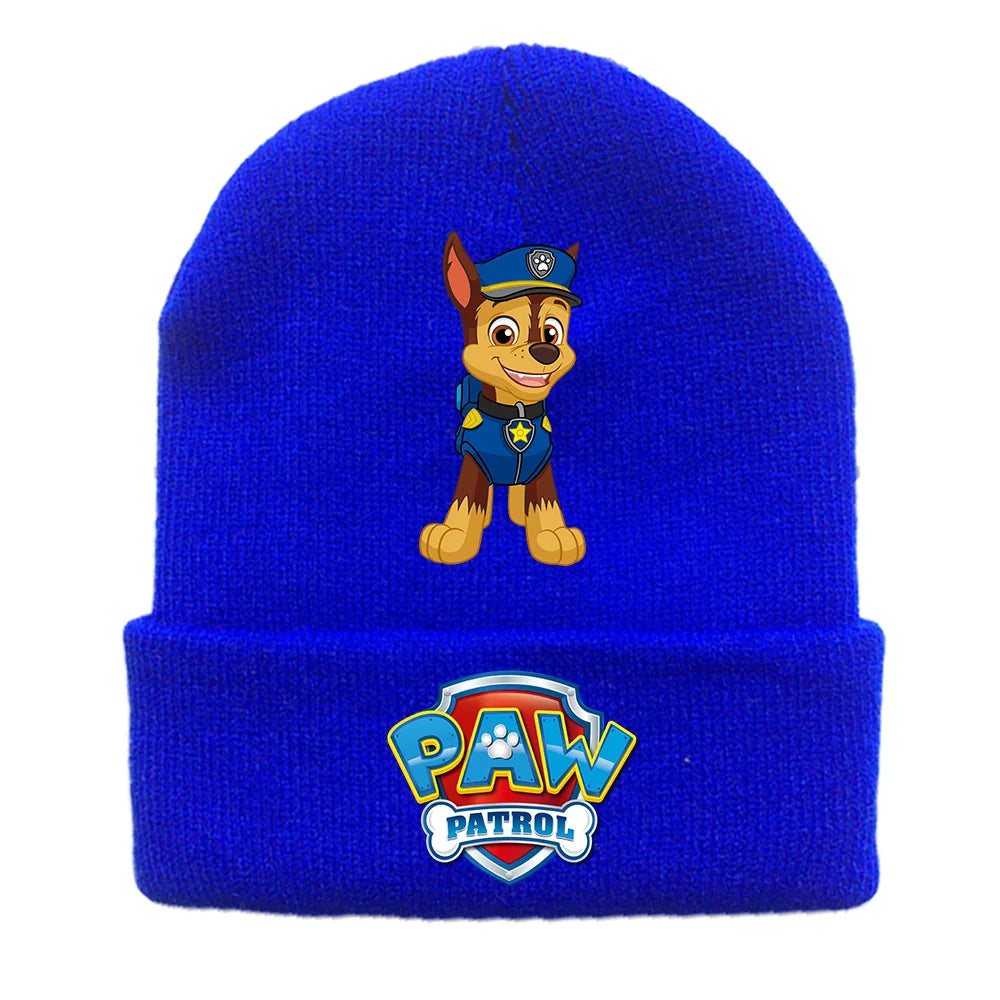 Bonnet Pat'Patrouille hiver enfant, Chase & Skye, dessin animé