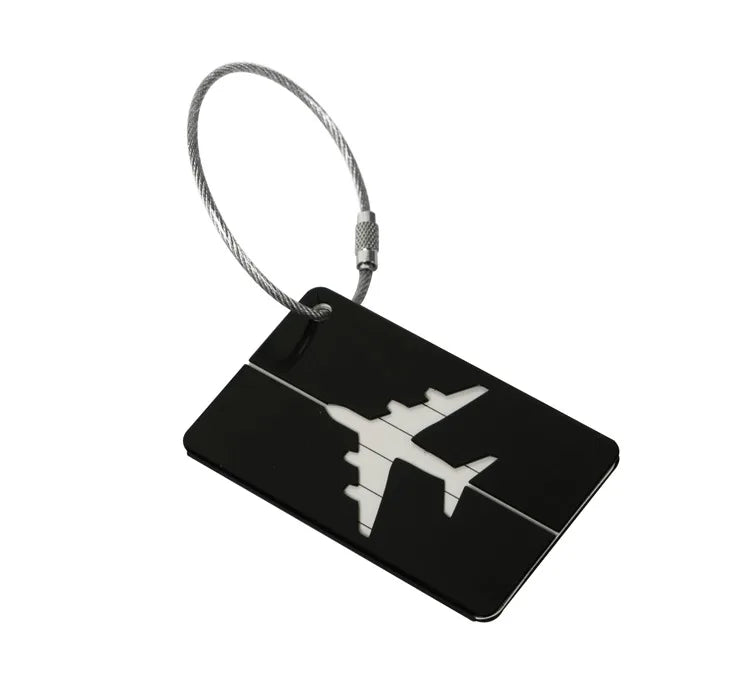 Étiquette Valise Aluminium – Tag Bagage Antiperte avec Nom