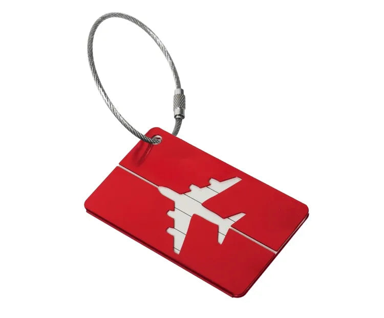Étiquette Valise Aluminium – Tag Bagage Antiperte avec Nom