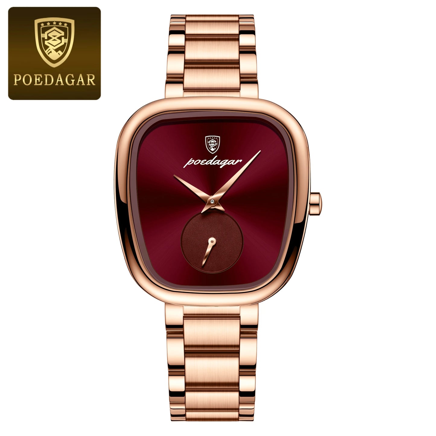 👉 Montre POEDAGAR femme – Quartz inox étanche, élégante & mode