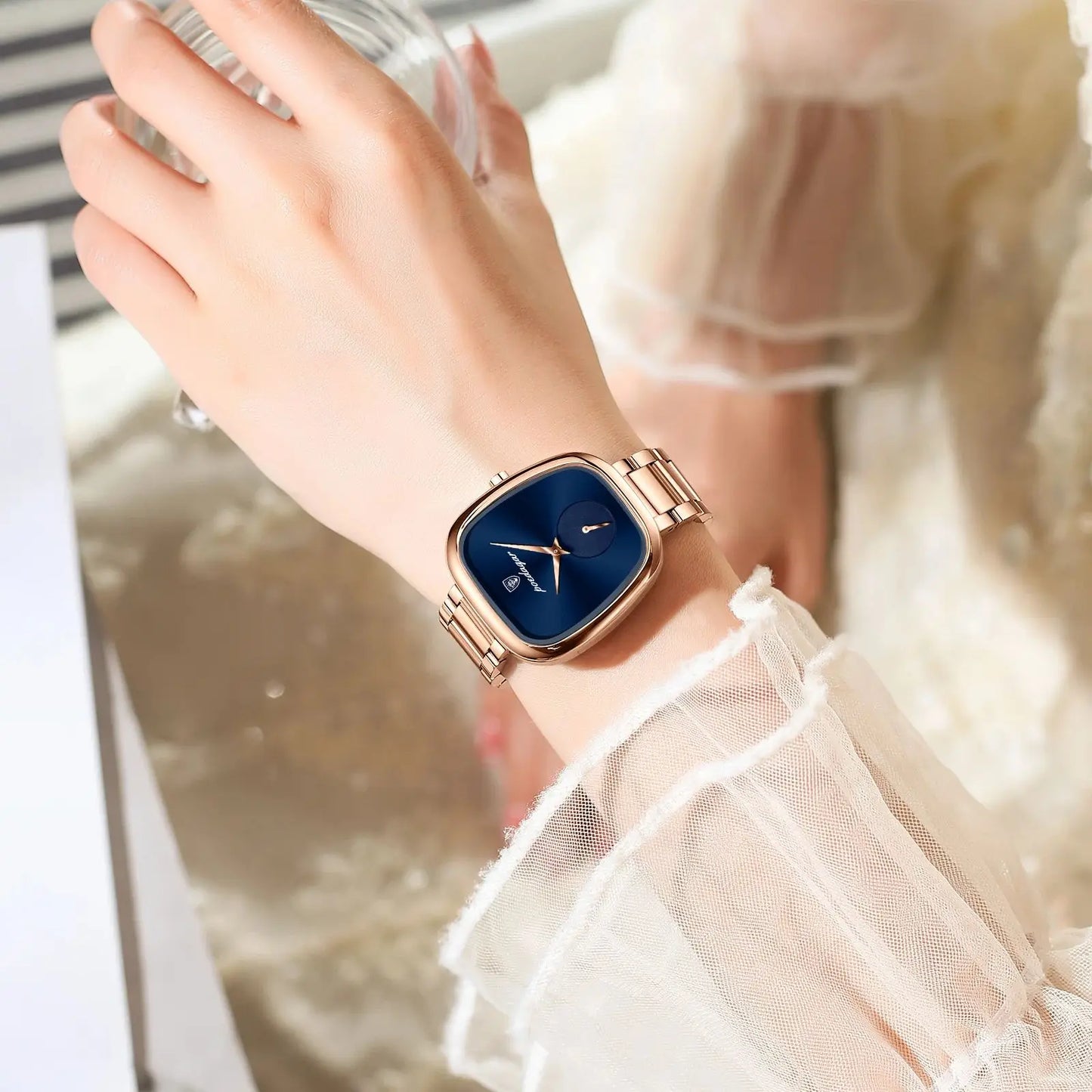 👉 Montre POEDAGAR femme – Quartz inox étanche, élégante & mode