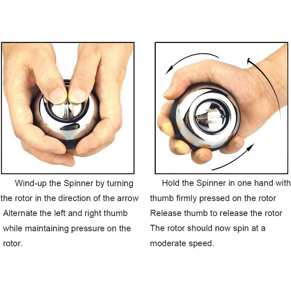 Gyroscope LED auto-démarrant – Musculation main et poignet