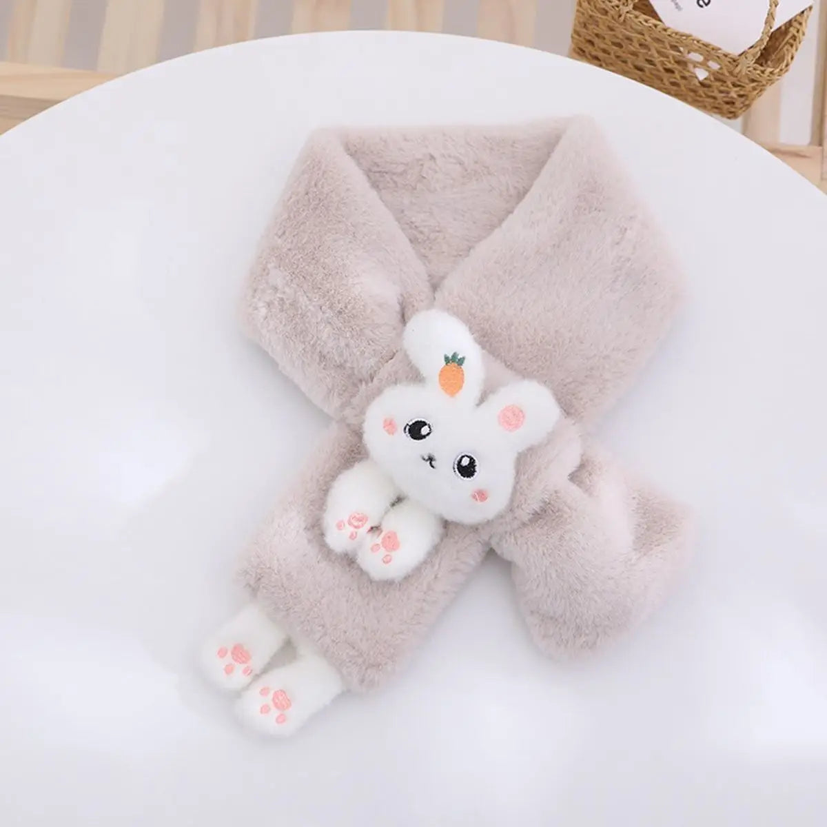 Écharpe enfant hiver lapin 🐰 – douce, chaude & mignonne