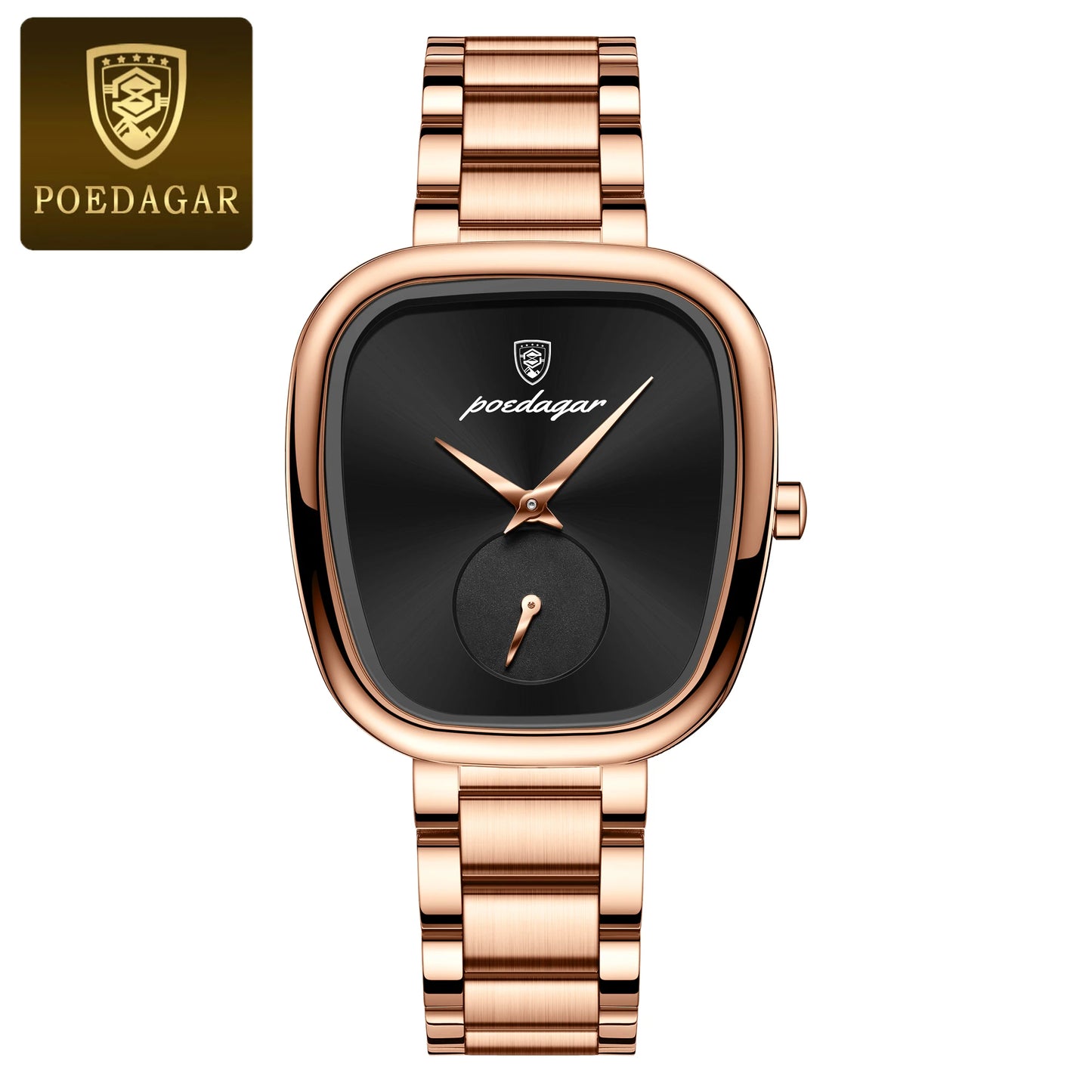 👉 Montre POEDAGAR femme – Quartz inox étanche, élégante & mode