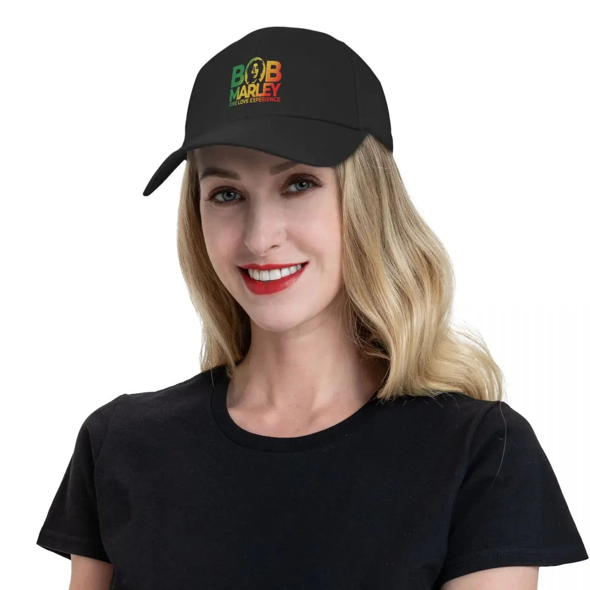 Casquette Bob Marley reggae, Snapback été unisexe ajustable