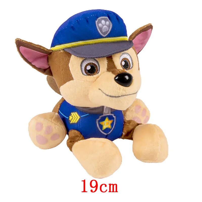 Peluche Paw Patrol 19–27 cm, Chase, Skye, Marshall, jouet enfant