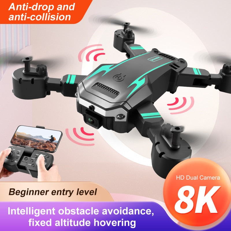Drone 8K 5G GPS Professionnel HD, Photographie Aérienne, Évitement d'Obstacles, Hélicoptère à Quatre Rotors RC