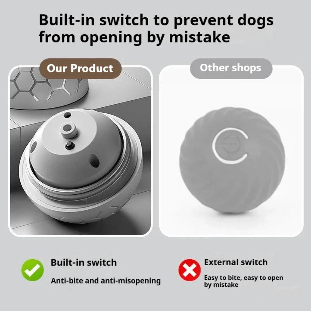 👉 Balle interactive pour chien et chat – Électronique et rechargeable