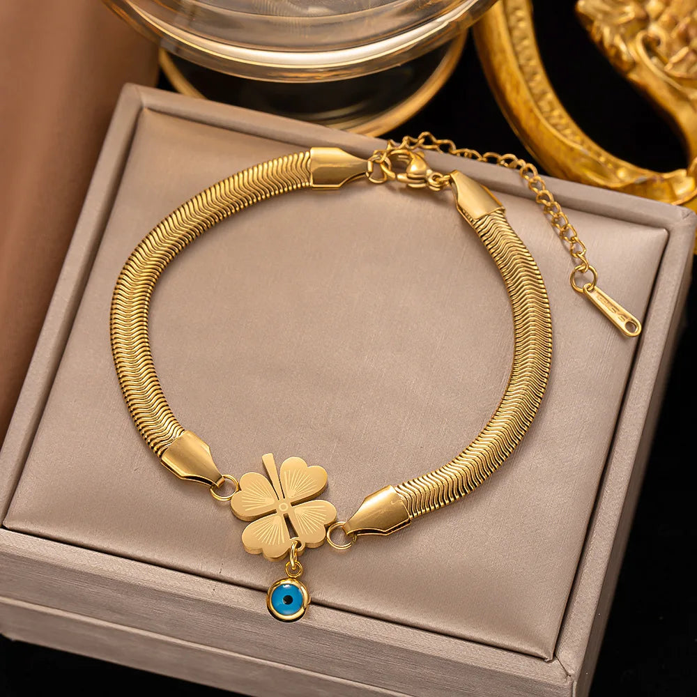 Bracelet femme arbre de vie en acier inoxydable, antirouille, chic