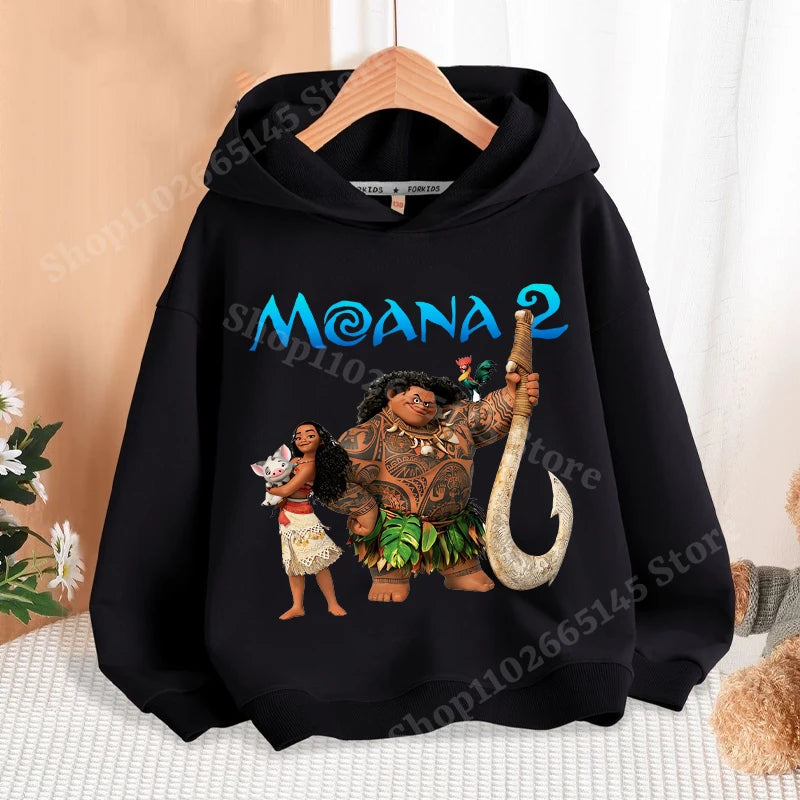 Sweat Moana Disney enfant chaud automne hiver coton