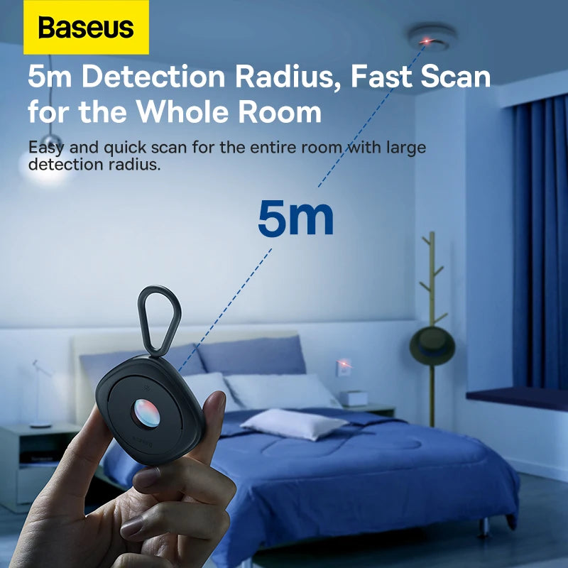 Détecteur de Caméra Cachée Baseus – Anti-Espion Portable et Efficace
