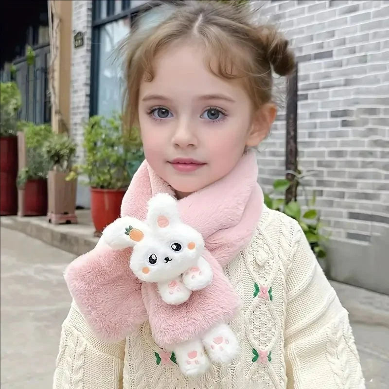 Écharpe enfant hiver lapin 🐰 – douce, chaude & mignonne