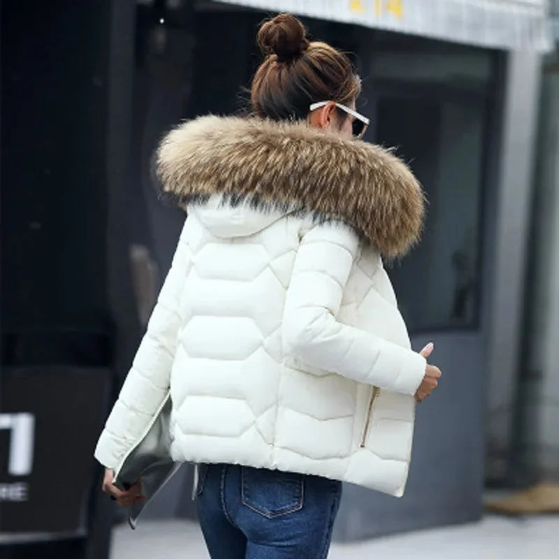 Veste hiver femme – Chaude, légère & col en fourrure