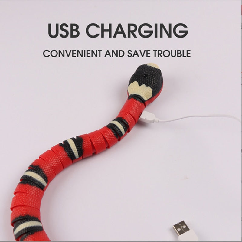 ouet Serpent Interactif USB pour Chat à Détection Intelligente