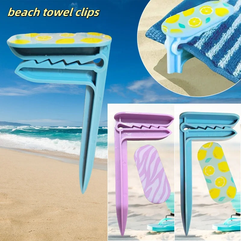 Clips Serviette Plage 1 à 4 pcs – Tente, Drap, Tapis & Camping