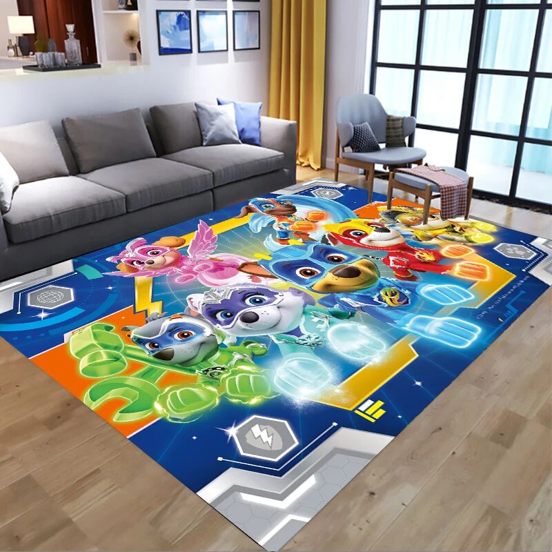 Tapis Paw Patrol antidérapant pour enfant, salle de bain ou salon