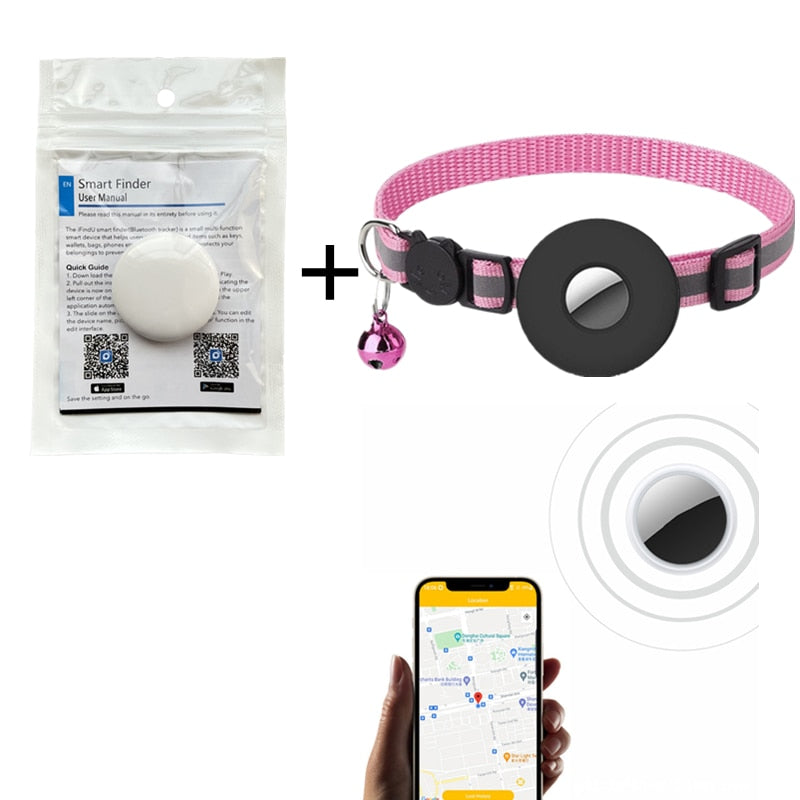 Traceur GPS Bluetooth pour animaux, localisateur anti-perte intelligent