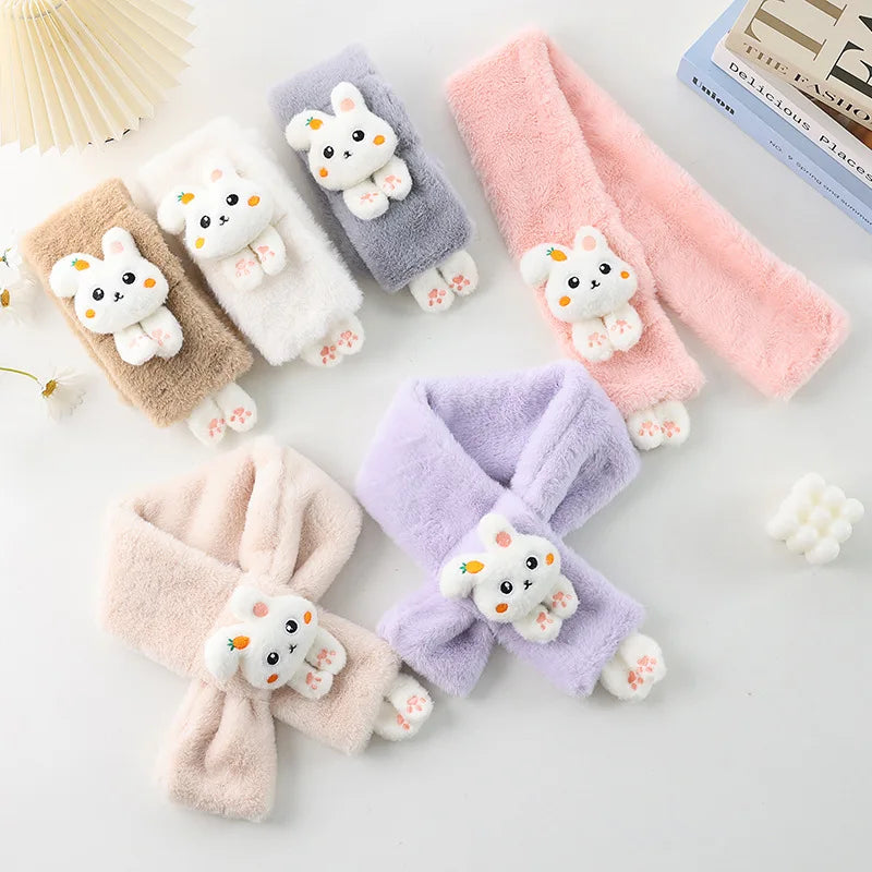 Écharpe enfant hiver lapin 🐰 – douce, chaude & mignonne
