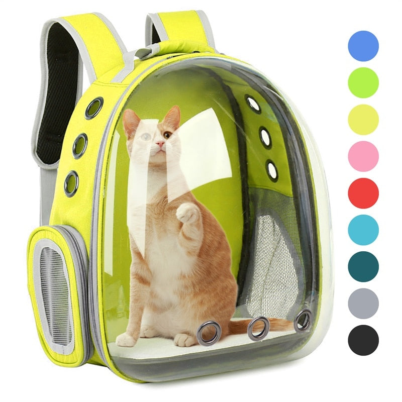 Sac à dos capsule transparent pour animaux, portable et respirant