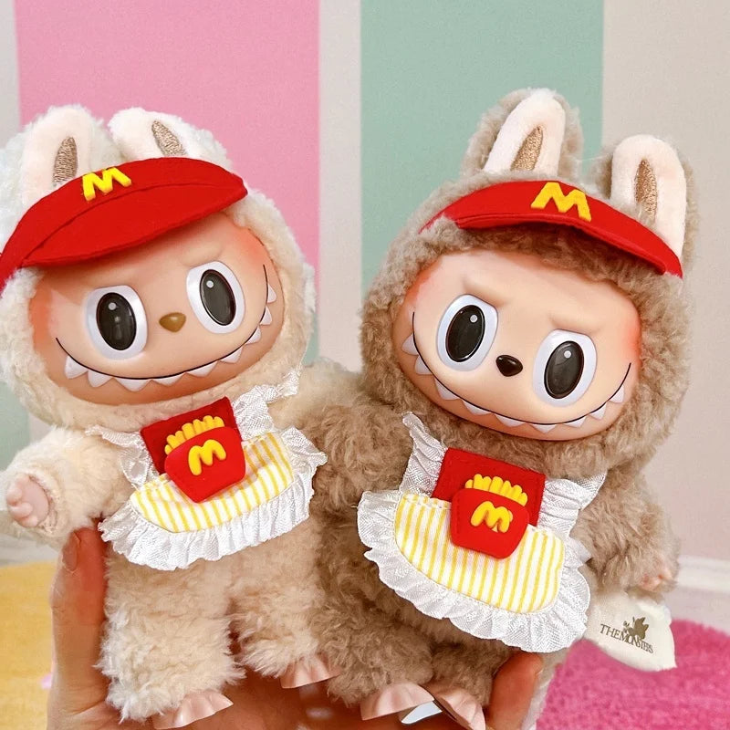 Vêtements pour poupée Labubu 17 cm – Tenue peluche Pop Mart