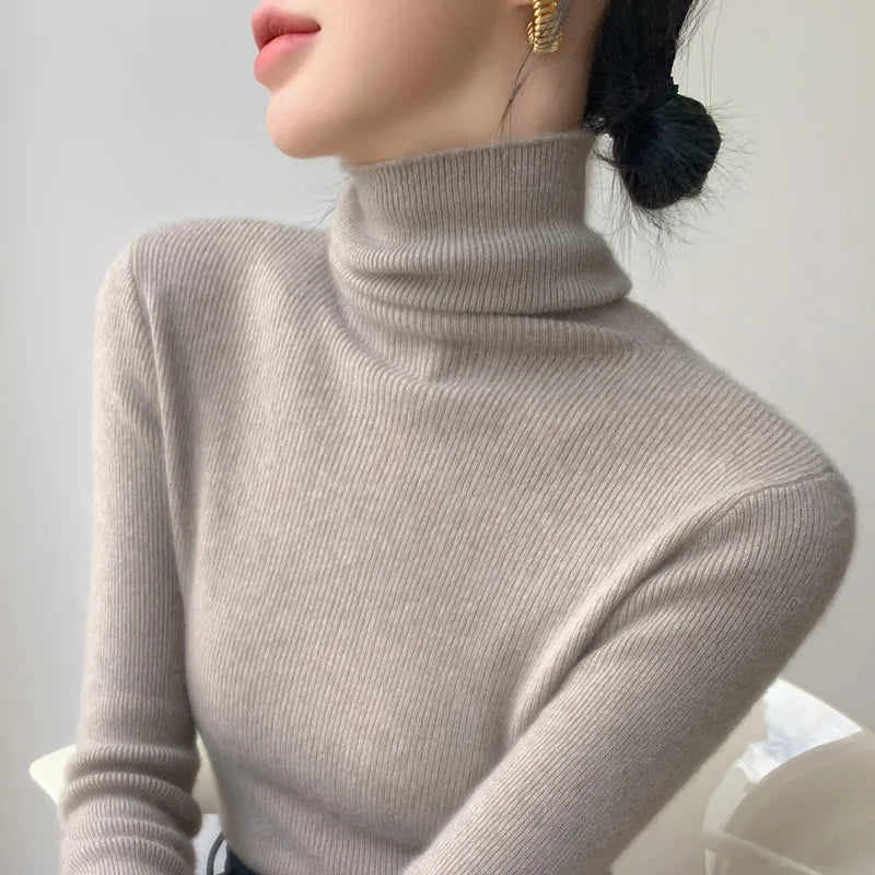 Pull col roulé femme 🧶 – Chaud, doux & chic automne-hiver